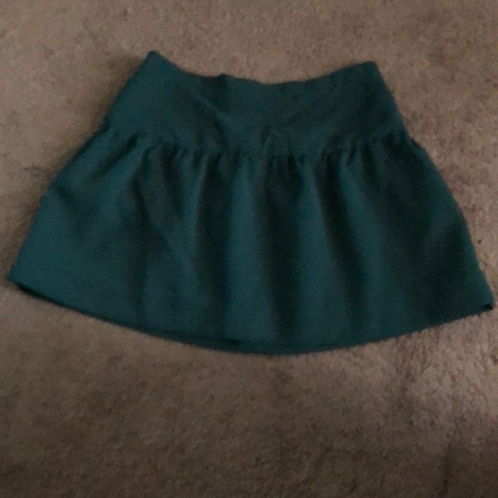 J. Crew Green Mini Skirt Size 10